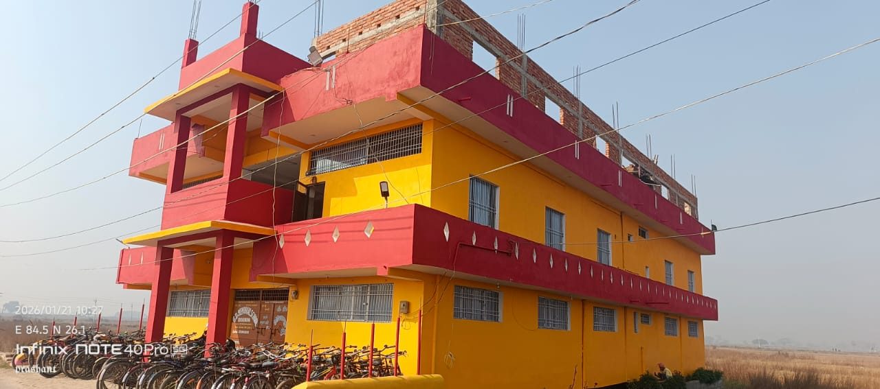 Exterior view of the school campus