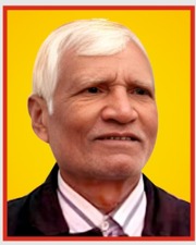 Portrait of the school's founder, late Shri Shiojee Chaudhary